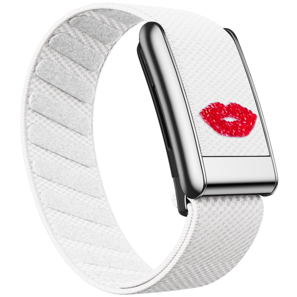 WHOOP 5.0 Standard Woven Band — Titanium Silver - 嘴唇