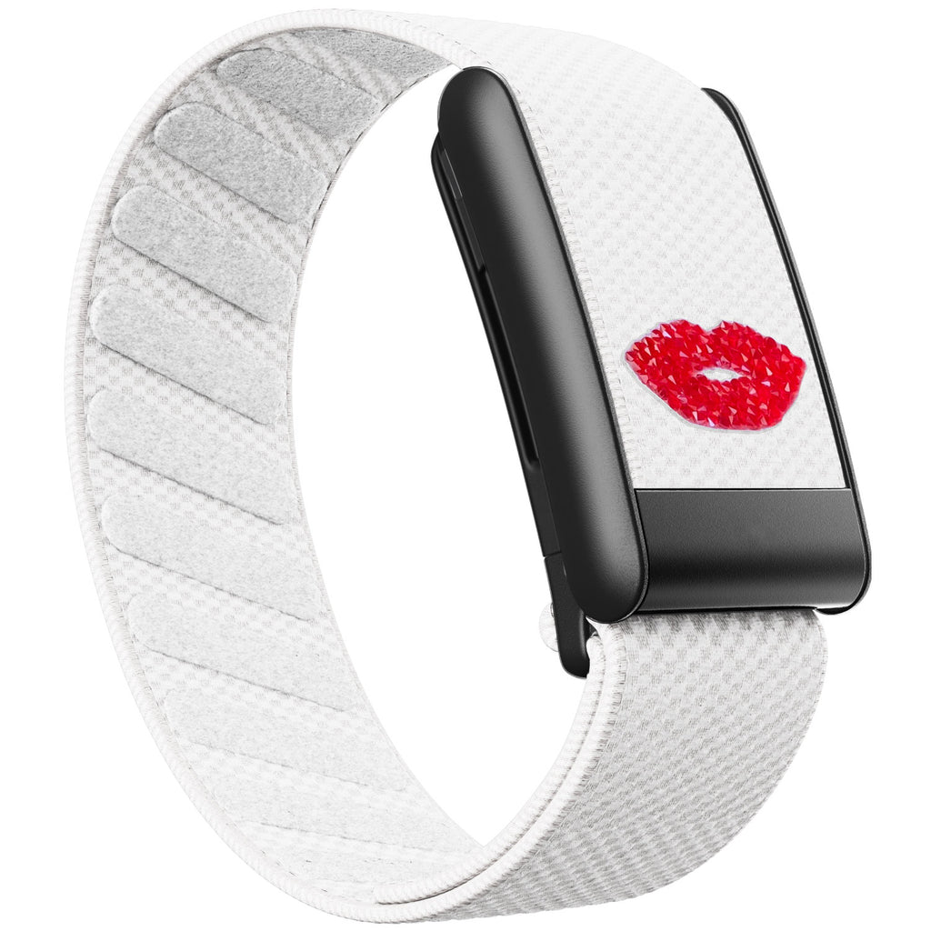 WHOOP 5.0 Standard Woven Band — Matte Black - 嘴唇