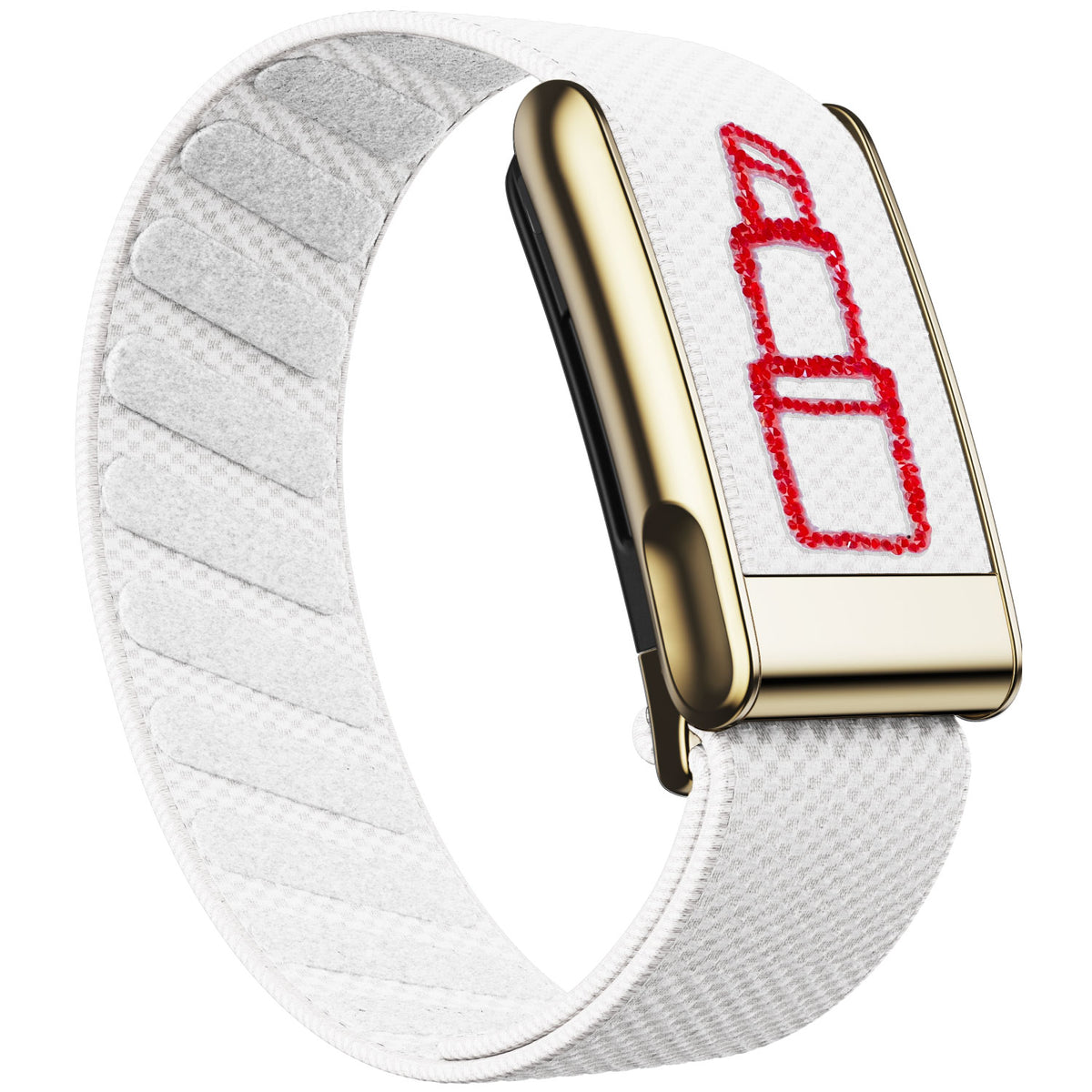 WHOOP 5.0 Standard Woven Band — Titanium Gold (MG) - 唇膏