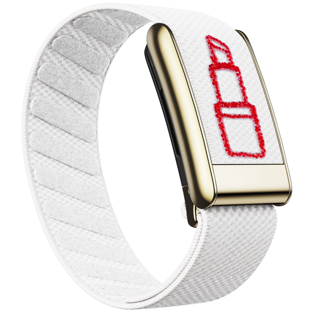 WHOOP 5.0 Standard Woven Band — Titanium Gold - 唇膏