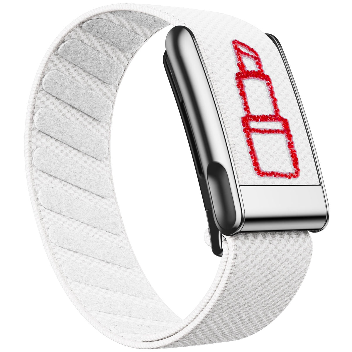 WHOOP 5.0 Standard Woven Band — Titanium Silver (MG) - 唇膏