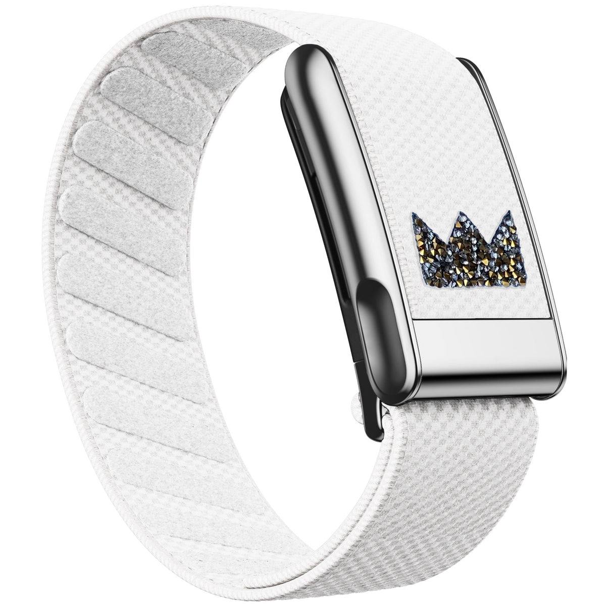 WHOOP 5.0 Standard Woven Band — Titanium Silver (MG) - 三叶草