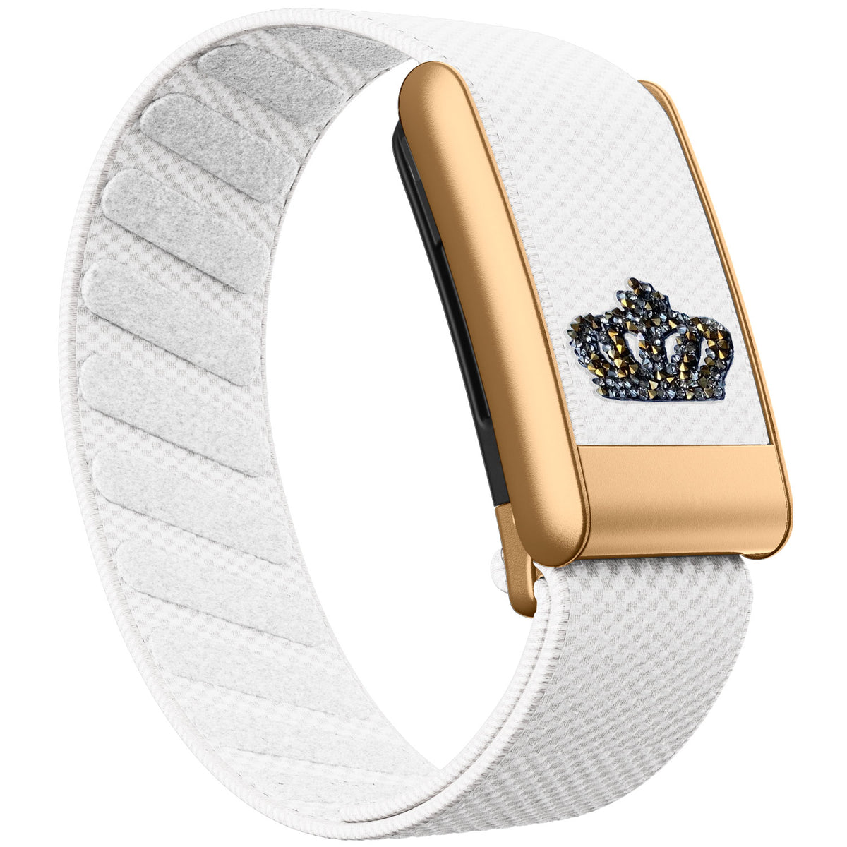 WHOOP 5.0 Standard Woven Band — Matte Rose Gold - 黑皇冠