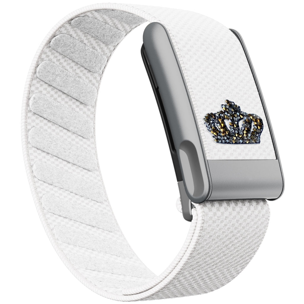 WHOOP 5.0 Standard Woven Band — Matte Silver (MG) - 黑皇冠