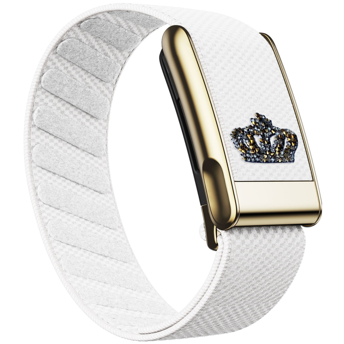 WHOOP 5.0 Standard Woven Band — Titanium Gold (MG) - 黑皇冠