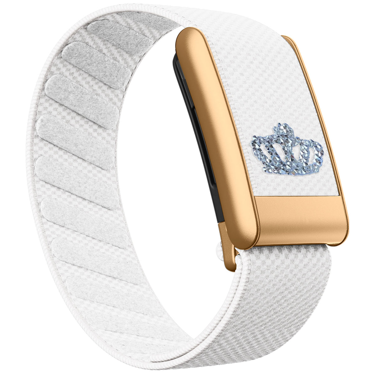 WHOOP 5.0 Standard Woven Band — Matte Rose Gold - 白皇冠