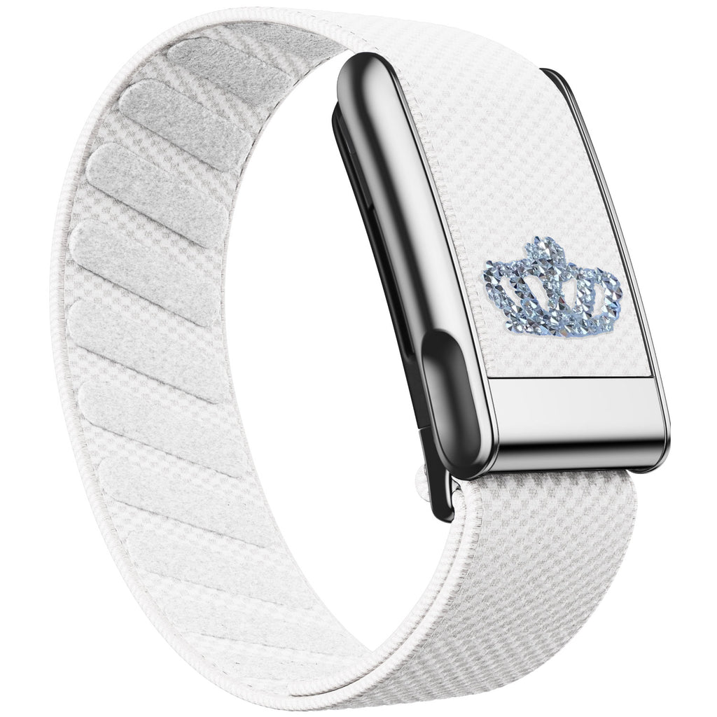 WHOOP 5.0 Standard Woven Band — Titanium Silver (MG) - 白皇冠