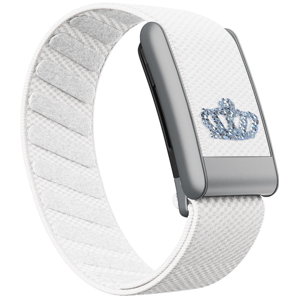 WHOOP 5.0 Standard Woven Band — Matte Silver - 白皇冠
