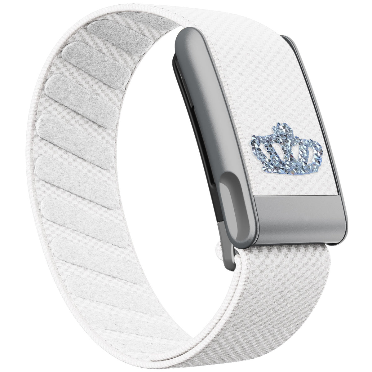 WHOOP 5.0 Standard Woven Band — Matte Silver (MG) - 白皇冠