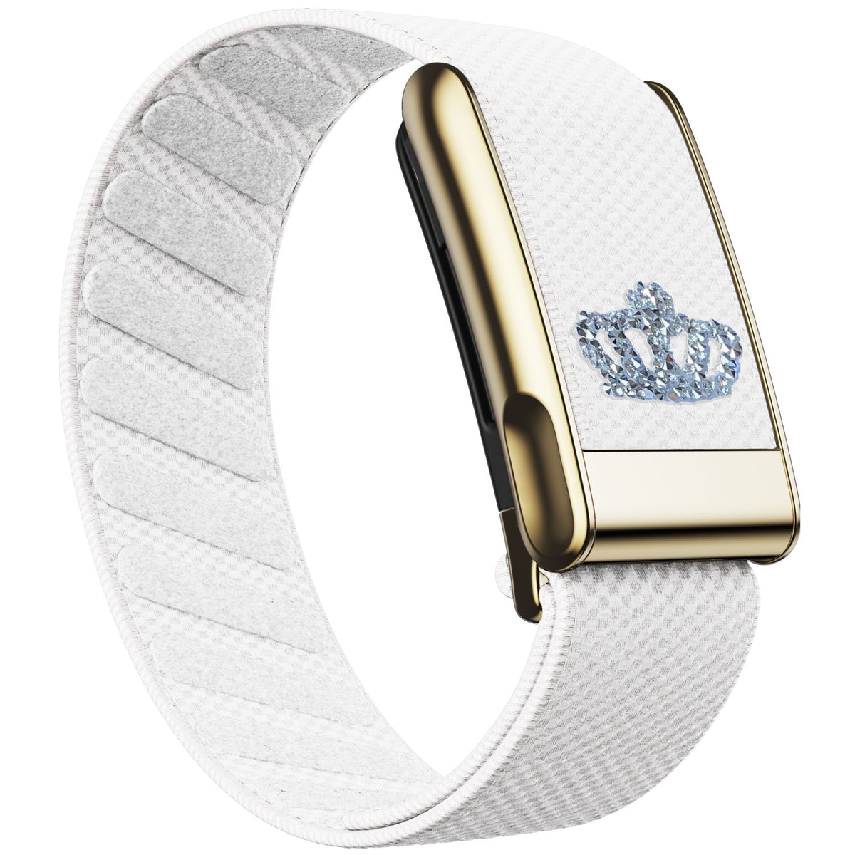 WHOOP 5.0 Standard Woven Band — Titanium Gold (MG) - 白皇冠