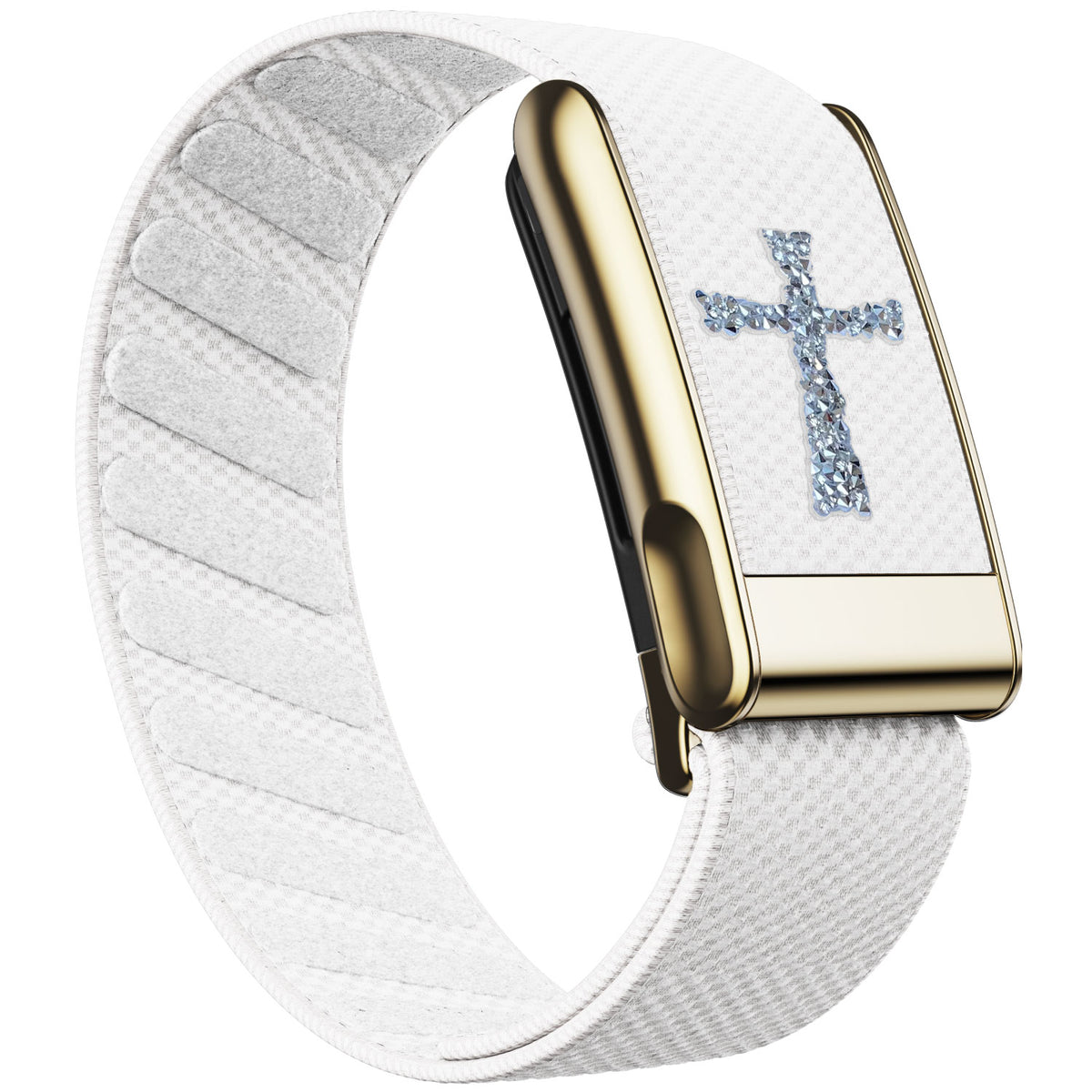 WHOOP 5.0 Standard Woven Band — Titanium Gold (MG) - 十字