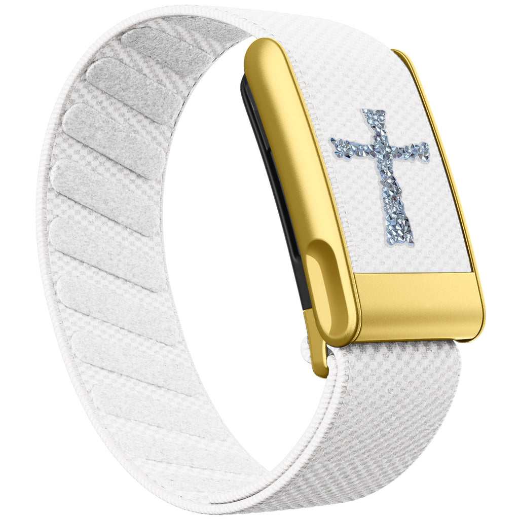 WHOOP 5.0 Standard Woven Band — Matte Gold (MG) - 十字
