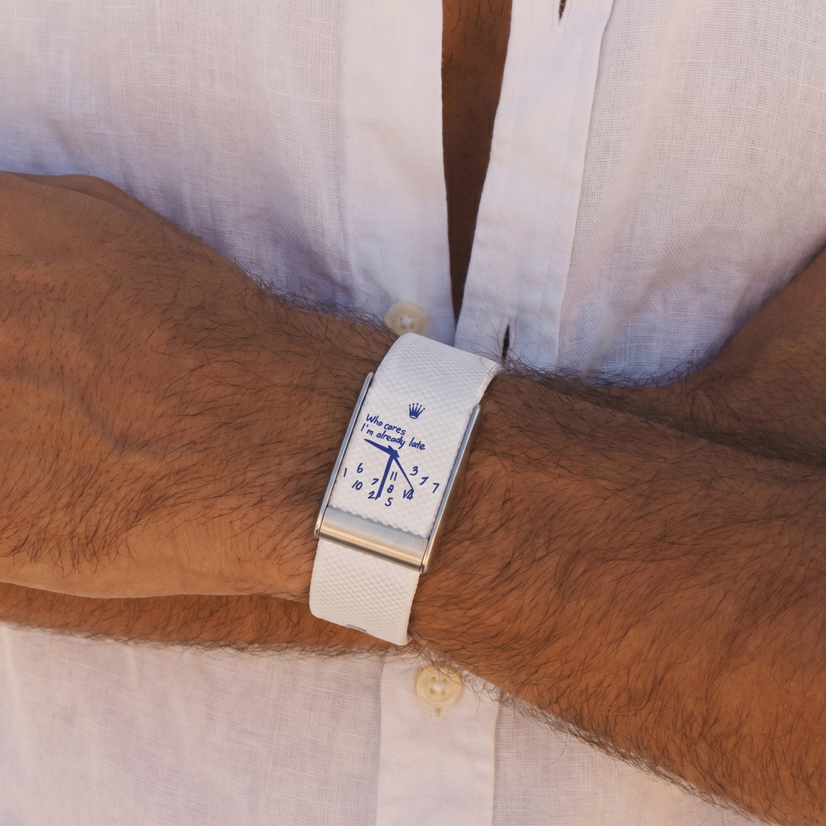 Being Late White - Design Detail